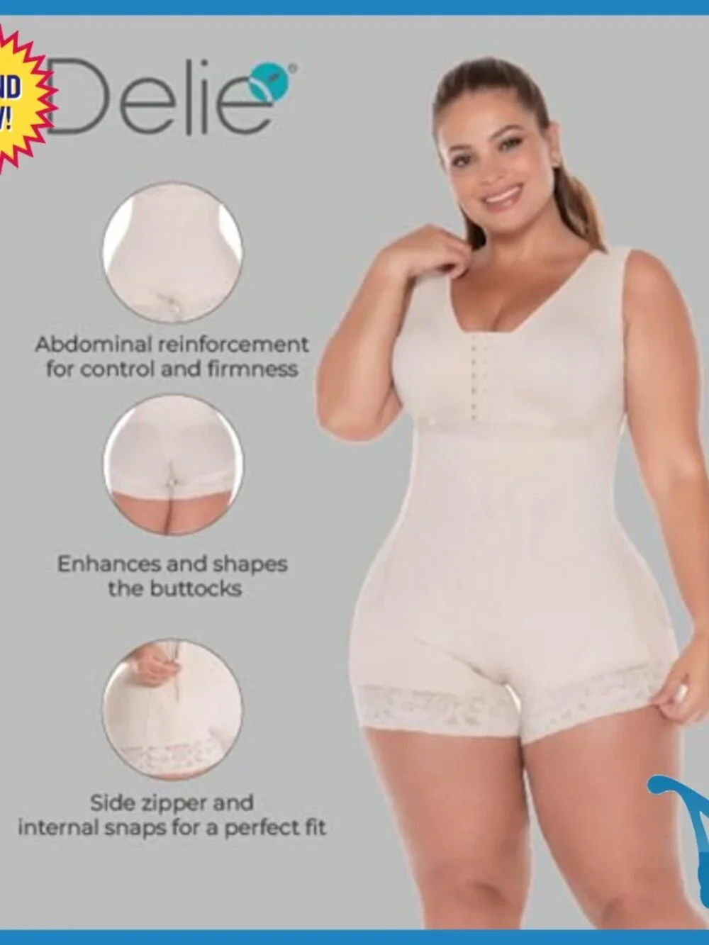 High Compression Shapewear Bodysuit Tummy Control Postpartum Post Surgery